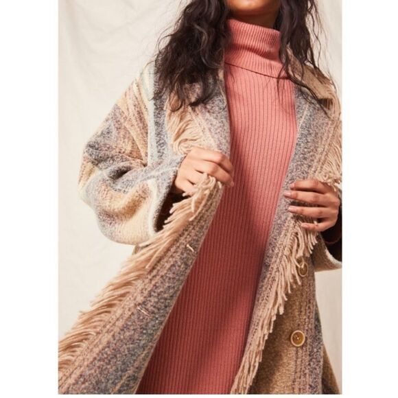 Free People Desert Fringe Coat - Picture 1 of 8